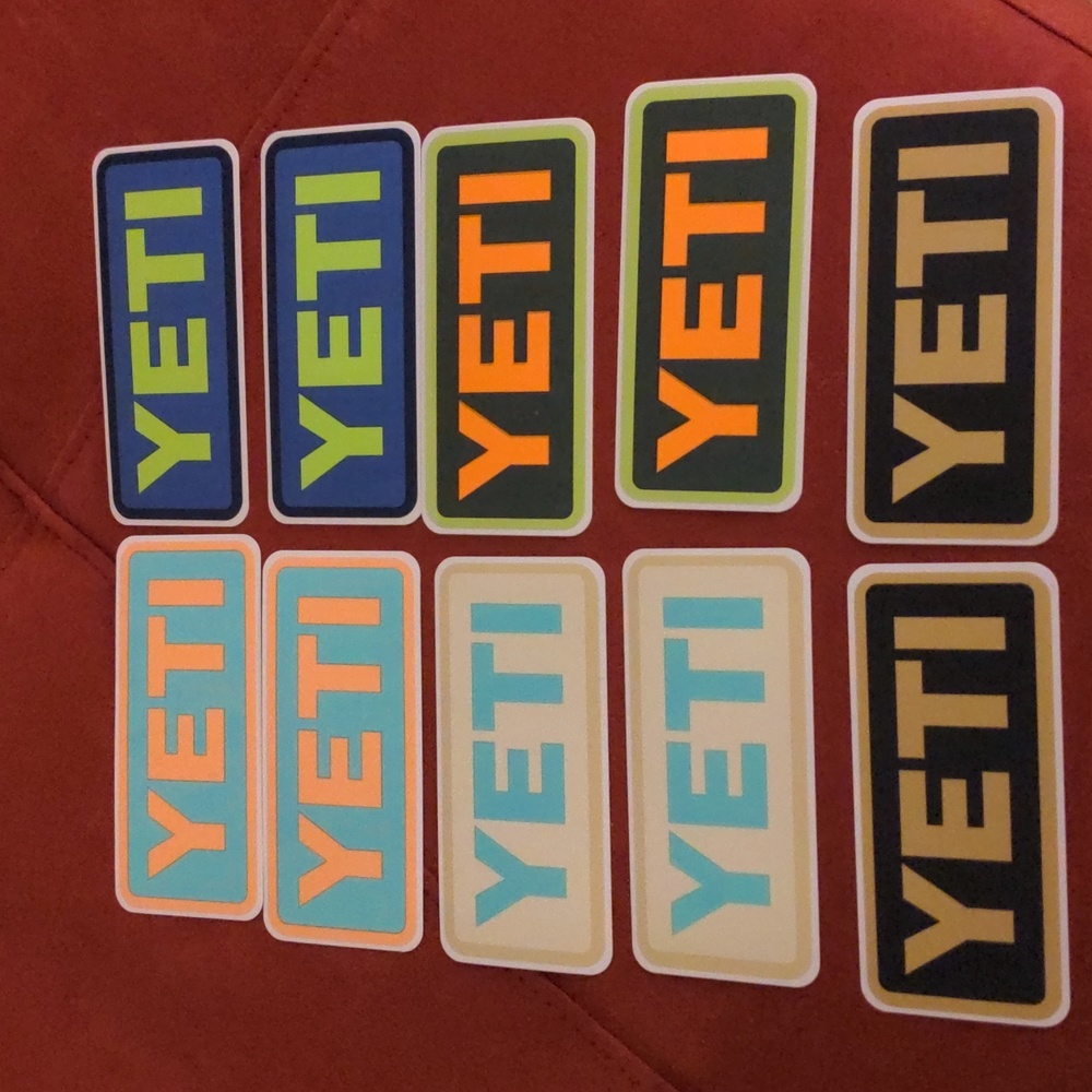 Yeti stickers set of 10